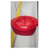 Schmidt Beer Hat, Like New, Red Courderoy with Eagle