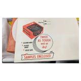 6 Sample Pkgs of Kendall Milk Filters and 2 Vintage Milk Filter Cases by Kendall