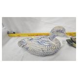 Pair of Duck Trinket Boxes, small wear spot on head of Mallard