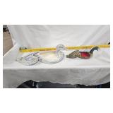 Pair of Duck Trinket Boxes, small wear spot on head of Mallard