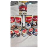 Lot of 18 Empty Schmidt Beer Cans, Various Designs