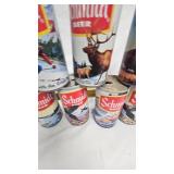 Lot of 18 Empty Schmidt Beer Cans, Various Designs