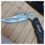 Motor Harley Davidson Knife Sheath and Uncle Same Folding Knife