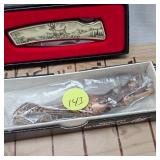 Etched Deer Knife, Mermaid Knife, Edge Stainless Knife