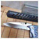 Bone Handle Knife, Fury 5" Knife, 7" Stainless Knife Lock Back