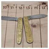 Abe Lincoln and George Washington Brass Knives