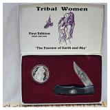 Rigid 1st Edition Tribal Women with 1 oz Silver Coin