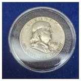 Franklin Half Dollar 1948-1963 Coin and Knife Tribute