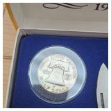 Franklin Half Dollar 1948-1963 Coin and Knife Tribute