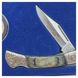 Dwight Eisenhower 1890-1969 Coin and Knife Tribute