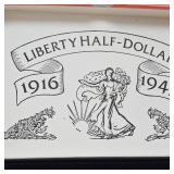 Liberty Half Dollar 1916-1947 Coin and Knife Tribute