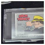 Dick Tracy Commemorative Stamps and Knife