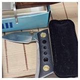 13" Hunting Knife, 3" Dagger, 3 Other Knives