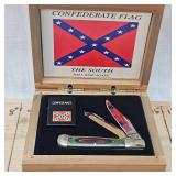 "South Will Rise"  Confederate  Flag Commemerative Lighter and Knife