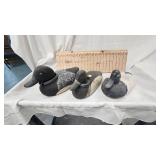 3 Vintage Duck Decoys(2 Wood, 1 Foam but Heavy)