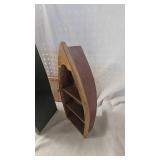 Wood Boat Décor with Catail Art