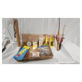Misc Ice Tackle Lot, Jig Sticks, Hooks, Jiffy Blade, etc