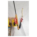 Misc Ice Tackle Lot, Jig Sticks, Hooks, Jiffy Blade, etc
