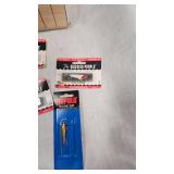 2 Plano Tackleboxes with Contents, NWTF hand scale, bobbers, mis