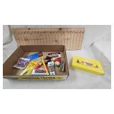 Nothland Tackle Box with Several Lures, Bobbers, Jigs, Rapala, Etc