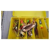 Nothland Tackle Box with Several Lures, Bobbers, Jigs, Rapala, Etc