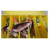 Nothland Tackle Box with Several Lures, Bobbers, Jigs, Rapala, Etc