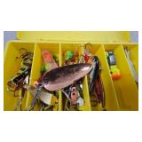 Nothland Tackle Box with Several Lures, Bobbers, Jigs, Rapala, Etc