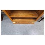 Book Shelf/Entertainment Center-Great Condition, has two shelves and bottom drawer