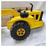 Classic Pressed Steel Tonka Stamped Scraper shows slight wear but 90% Paint Remains