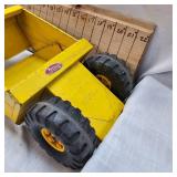 Classic Pressed Steel Tonka Stamped Scraper shows slight wear but 90% Paint Remains