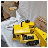 Classic Pressed Steel Tonka Stamped Scraper shows slight wear but 90% Paint Remains