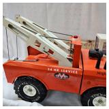Vintage Mighty Tonka AA 24 Hr Service Wrecker Tow Truck #3915 Featuring 98% Original
