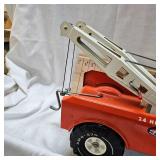 Vintage Mighty Tonka AA 24 Hr Service Wrecker Tow Truck #3915 Featuring 98% Original