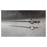Lot of 2 Fishing Pols with Pflueger Reels