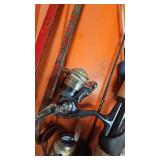 Ice Fishing Sled with Hole Strainers and Mis Rods