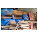 4 hand augers and homemade Spear with Conduit handle