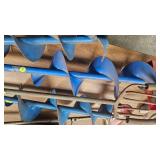 4 hand augers and homemade Spear with Conduit handle