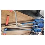 4 hand augers and homemade Spear with Conduit handle