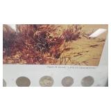 "The Vanishing America"  Print with Buffalo Nickels and Indian Head Cents