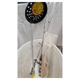 Beaver Pan Tip Up-Ice Scooper and Jig Rods