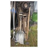 Lot of Misc Yard Tools including shovels, rake, etc