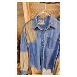 Lot of 2 Sportsman Sheets-Courderoy w/Lamb Pattern and Denim Two Tone-Both Large