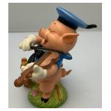 Est. $145.00- $185.00 Vintage WDCC " (Hey Diddle, Diddle, I Play On My Fiddle) Three Little Pigs (Fiddler Pig) Figurines In Original Box With COA