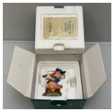 Est. $145.00- $185.00 Vintage WDCC " (Hey Diddle, Diddle, I Play On My Fiddle) Three Little Pigs (Fiddler Pig) Figurines In Original Box With COA