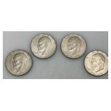 1776-1976 (D) Eisenhower Liberty Bell And Moon One US Dollar Bicentennial Type Two Thin Print