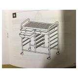 12 Drawers Rolling Storage Cart for Home and Office, Transparent