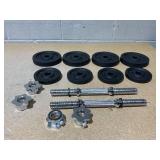 Yes4All Adjustable Dumbbell Set with Weight Plates, Star Lock Collars/Connector, 50LBS Or 25LBS Dumbbell Pair