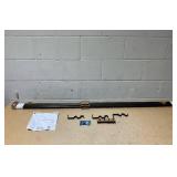 LOT OF 3 Umbra Cappa Double Curtain Rod 120 in. - 180 in. in Brushed Black