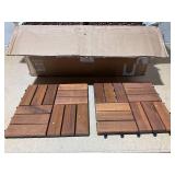 1 ft. x 1 ft. Acacia Wood Deck Tile in Brown (27-Pieces)