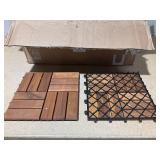 1 ft. x 1 ft. Acacia Wood Deck Tile in Brown (27-Pieces)